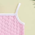 thumbnail image 6 of NOLDARES Toddler Girls Clothes Sleeveless Shirts Shorts Baby Girl Summer Outfit Cute Infant Outfits(Pink,12-18 Months), 6 of 7