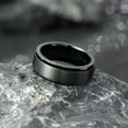 thumbnail image 6 of King Will Stainless Steel Spinner Weding Ring for Men-8mm Black Stress Relief Fidget Ring Comfort Fit Size Ring Brushed Spinner Wedding Band Comfort Fit Size 9, 6 of 6