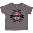 thumbnail image 3 of Inktastic October Breast Cancer Awareness Month Badge Boys or Girls Toddler T-Shirt, 3 of 5