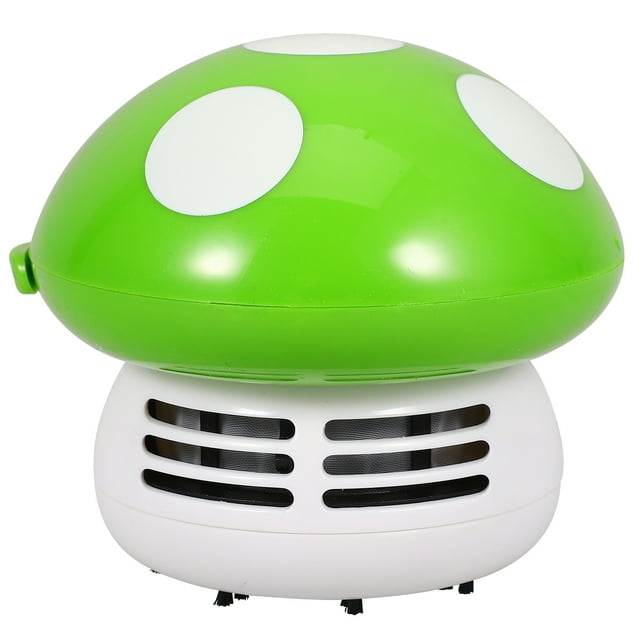 KAKOWELY Mini Mashroom Tabletop Cleaner Vacuum Cleaner Handy Hand Cleaner Desk Table Dust Cleaner (Green),3.94"X3.94"X3.74"