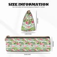 thumbnail image 4 of Naloa Tropical Flamingo Print Leather Pencil Case - Portable Big Capacity Pencil Pouch Organizer Bag Stationery Bag for Work & Office Pencil Pen Case, 4 of 5