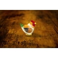 thumbnail image 4 of Brown Hen - Farm Animal Figurine Handmade Miniature Wooden Chicken Bird Art Mini Carved Ornament Small Collectible, 4 of 4