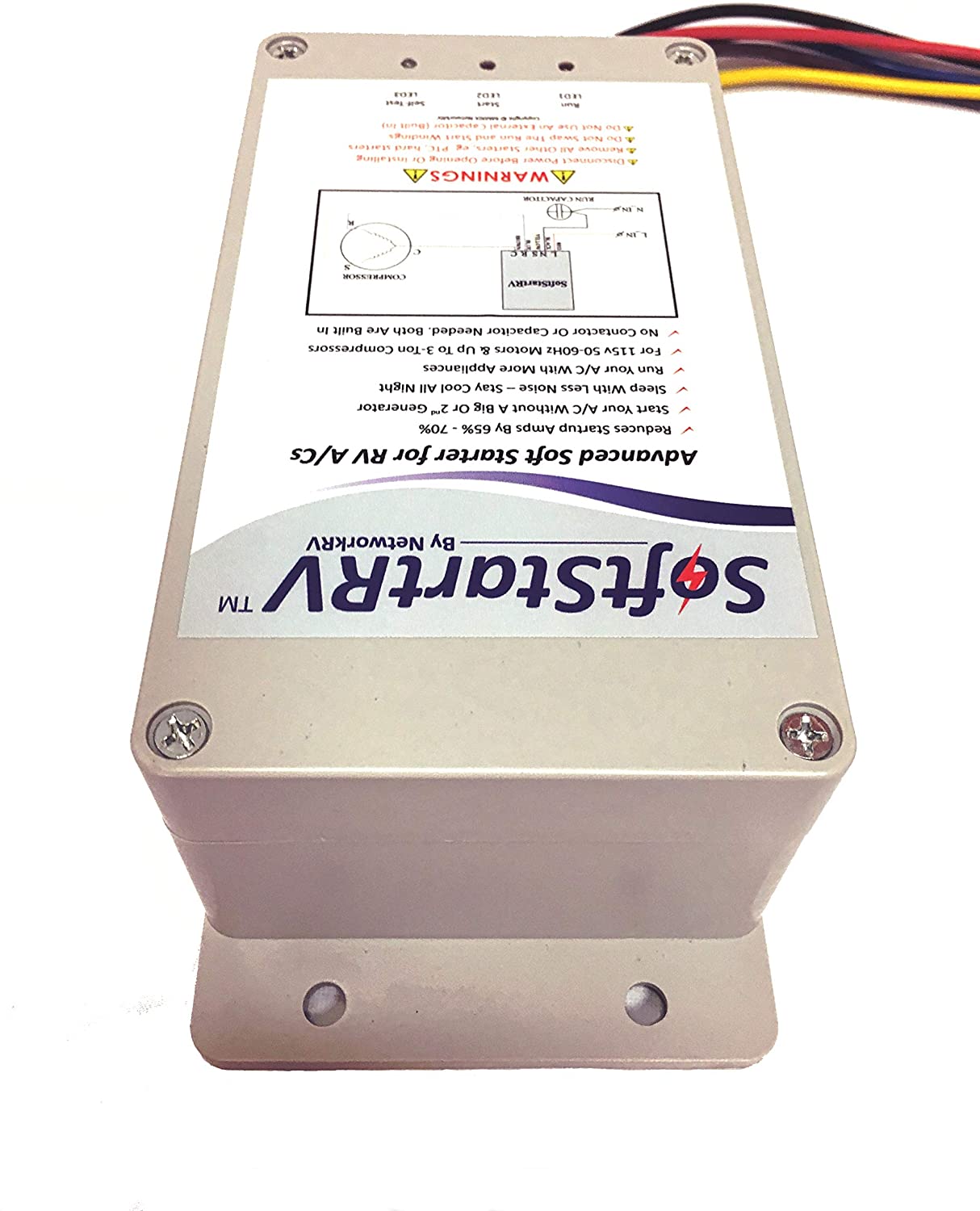 RV Air Conditioner Soft Starter - Reduce Startup Current By 70% For Generator Use & Battery Saving