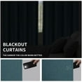 thumbnail image 4 of Easy-Going Bluestone Grommet Blackout Curtains, 52” x 84”, 4 of 7