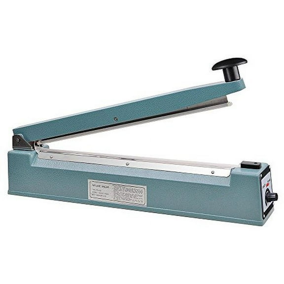 Hand Impulse Sealer Heat Seal Machine Poly Sealing With Element Grip and Teflon 16" (Inch)
