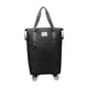 thumbnail image 5 of Bolsa de lona con ruedas, ligera, de gran capacidad, impermeable, expandible, plegable, para fitness al aire libre negro, 5 of 9