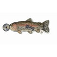 thumbnail image 2 of Steel Dog Denim Rainbow Trout Squeaker Dog Toy, Rope Core for Interactive Play, 2 of 4