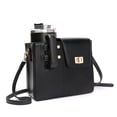 thumbnail image 7 of SIMDOO Women PU Leather Water Bottle Crossbody Bag, Large Capacity Cup Carrier Purse with Adjustable Strap & Lock Buckle, Perfect Gift for Girlfriend Mom, for Daily Commute & Outdoor Use,Black, 7 of 7