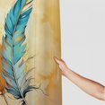 thumbnail image 3 of Creowell Feathers Fantasy Art Print Shower Curtain, Modern Bathroom Decor with Hooks, Polyester Fiber Background for Showers and Bathtubs 36x72, 3 of 7