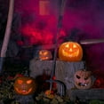 thumbnail image 4 of Halloween Light Up Hollow Pumpkin Decor - LED Lantern with Glowing Face, Battery Operated Indoor Outdoor Halloween Decorations for Parties, Yard, and Home Display, 4 of 4