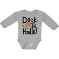 thumbnail image 3 of Inktastic Deck the Halls Christmas Ornament Boys or Girls Long Sleeve Baby Bodysuit, 3 of 5