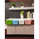 thumbnail image 4 of Cesta de plástico Cubo de basura colgante Caja de almacenamiento Oficina Cocina Gabinete de almacenamiento Puerta de almacenamiento Verde TUNC Sencillez, 4 of 5
