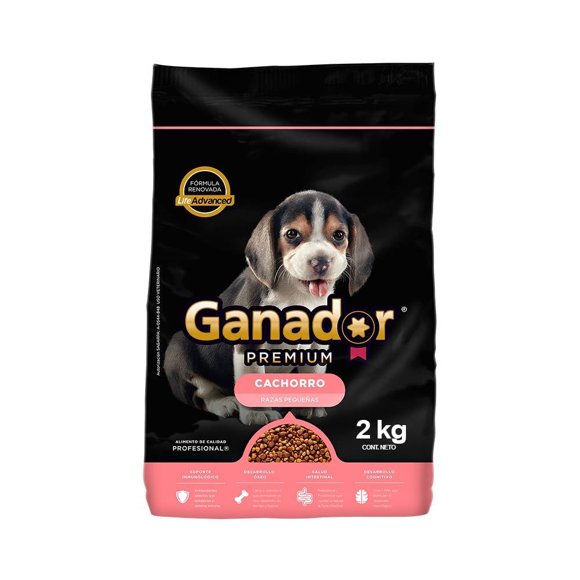 Alimento para Perro Ganador Premium Cachorro Razas Pequeñas 2 kg