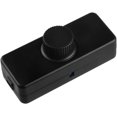 thumbnail image 1 of Inline LED Dimmer Switch, Knob Dimmer Switch Lights,3-100W, Dimmer Switch for Incandescent(Black), 1 of 5