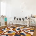 thumbnail image 3 of Area Rug 5'x8' Art Decor Mid-Century Modern Abstract Geometric Multi Color Washable Area Rugs Non Shedding Floor Carpet Rubber Backing Non-Slip Indoor Mats for Living Room Bedroom Kitchen, 3 of 8