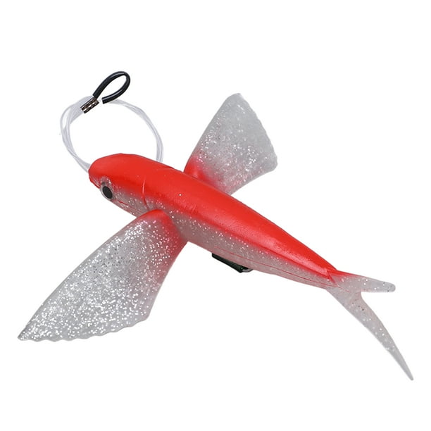 Simulation Flying Fish, Bright Color Waterproof Portable Yummy Tuna Lures  With Hook For Marine Tuna Mackerel 