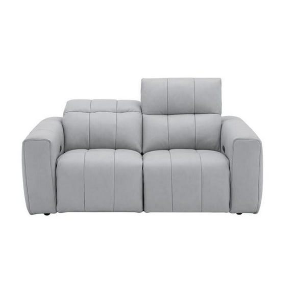 J&M Furniture 16789-L Prescott Loveseat, Light Grey