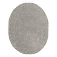 thumbnail image 2 of Unique Loom Everyday Shag Collection Area Rug - Solid (8' x 10' Oval Light Gray), 2 of 5