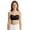 Black, variant on Girls Strapless Bandeau Bra for Teen Wireless Side Support with Dual-Color Adjustable Straps(Black,M)