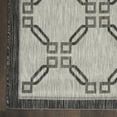 thumbnail image 4 of Nourison Garden Party Indoor/Outdoor Traditional Trellis Ivory/Charcoal 2'2" x 7'6" Area Rug, (8' Runner), 4 of 8