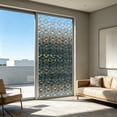 thumbnail image 5 of Window Privacy Film Stained Glass Window Film Privacy Film for Glass Windows Home Decor for Bathroom Bedroom Living Room Office Adhesive Pvc Light Filtering 15.75x39.37 Inches, 5 of 6