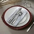 thumbnail image 3 of ChargeIt by Jay Charge It by Jay Embossed Charger 14” Decorative Melamine Service Plate, 13", Red, 3 of 3