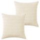 thumbnail image 1 of Funda de almohada lavable a máquina, 2 uds., pana, grano de trigo, sin núcleo, 1 of 5