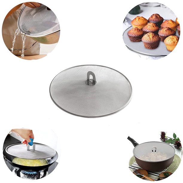 Protector contra salpicaduras de grasa para cocinar y freír, Casewin - Juego de protección contra salpicaduras de grasa para cocina: seguro y sin quemaduras por salpicaduras de aceite, protector de