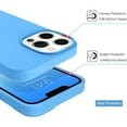 thumbnail image 2 of Compatible with iPhone 13 Pro Case, Liquid Silicone Soft Gel Rubber iPhone 13 Pro Phone Case Slim Fit Cover with Microfiber Lining Protective Phone Cases for iPhone 13 Pro 6.1 inch, Sea Blue, 2 of 15