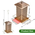 thumbnail image 5 of IWNTWY Metal Wild Bird Feeder for Outdoor Hanging, Heavy Duty Birdfeeder 3 lbs Capacity for Garden Yard Decoration, 5 of 9
