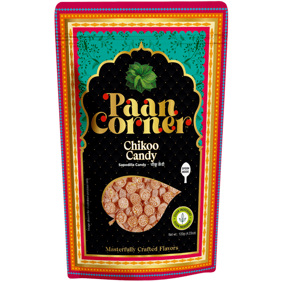 Paan Corner Chikoo Candy, Sapodilla Flavor, Vegan, 4.23 oz