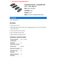 thumbnail image 2 of Front Brake Pad Set - Compatible with 1979 - 1981 Jeep CJ7 1980, 2 of 2