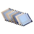 thumbnail image 4 of Cotton Men Handkerchiefs Grandfathers 16inch Gentlemen Pocket Square Hankies Style H 12Pcs Random, 4 of 8