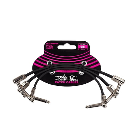 Ernie Ball 6  Flat Ribbon Patch Cable 3-Pack - P06221 price history on PriceWatchPro