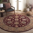 thumbnail image 2 of SAFAVIEH Traditions Tokora Floral Area Rug, Red/Gold, 8' x 8' Round, 2 of 7