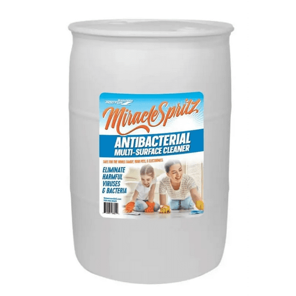 Antibacterial and Household Cleaner Strawberry Spring Bulk Size 55 Gallon by Miracle Spritz