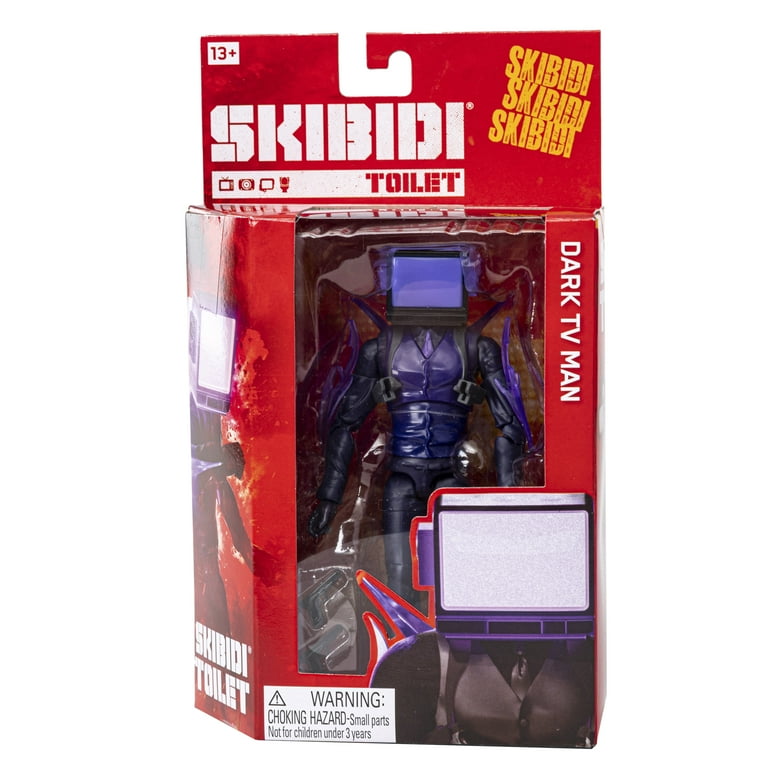 Skibidi Toilet Deluxe Dark TV Man Figure, Collectible Figures