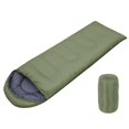 thumbnail image 1 of Sacos de dormir de momia Saco de dormir de algodón Equipo para acampar al aire libre (Verde militar), 1 of 3