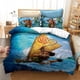 thumbnail image 3 of Disney-Juego de ropa de cama de dibujos animados para niños, funda de edredón, edredón, funda de almohada, regalo para niños, 3 of 5