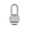 Master Lock Solid Steel 64 mm (2-1/ 2in) Padlock with Key, 24mm (15/16 in) shackle