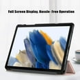 thumbnail image 5 of KOMI Slim case pour Galaxy Tab A9+ A9 Plus (Modèle 2023: Sm-X210/x215/x216) Étui Intelligent en Cuir à Rabat 3 Volets Fonction Support étui Arrière Rigide PC Or Rose, 5 of 5