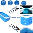 thumbnail image 3 of Inflatable Swimming Pool Family Swimming Pool 3 Layers 150 * 105 * 50 cm, 3 of 5