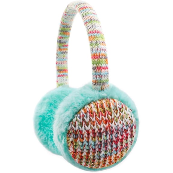 Knit Earmuffs Soft Plush Comfortable Winter Outdoor Ear Warmers for Boys Girls  4-16