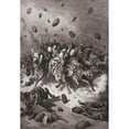 thumbnail image 3 of Dore, Gustave 14x18 Black Modern Framed Museum Art Print Titled - Flight of The Canaanites, 3 of 5
