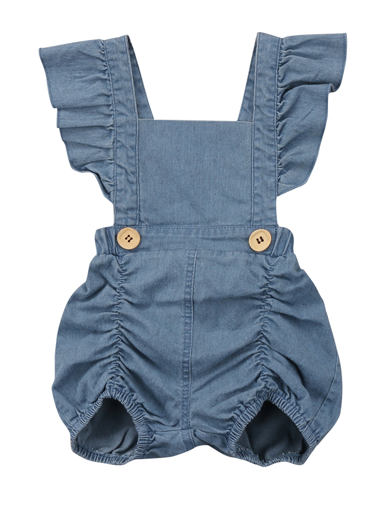 baby girl denim romper