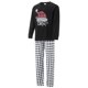 thumbnail image 2 of Pijamas navideños para toda la familia: camisetas de manga larga con estampado de gorro de Papá Noel y pantalones a rayas. Ropa de dormir navideña., 2 of 9