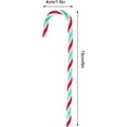 thumbnail image 2 of 12/24/30 Pcs Christmas Candy Cane Ornament Plastic Christmas Tree Hanging Decoration Twisted Crutch Candy Canes for Xmas Home Indoor Outdoor Party Decor, 2 of 7