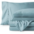 thumbnail image 2 of Bare Home 5 Piece Sheet Set, Microfiber, 2 Extra Pillowcases, Twin, Light Blue, 2 of 6