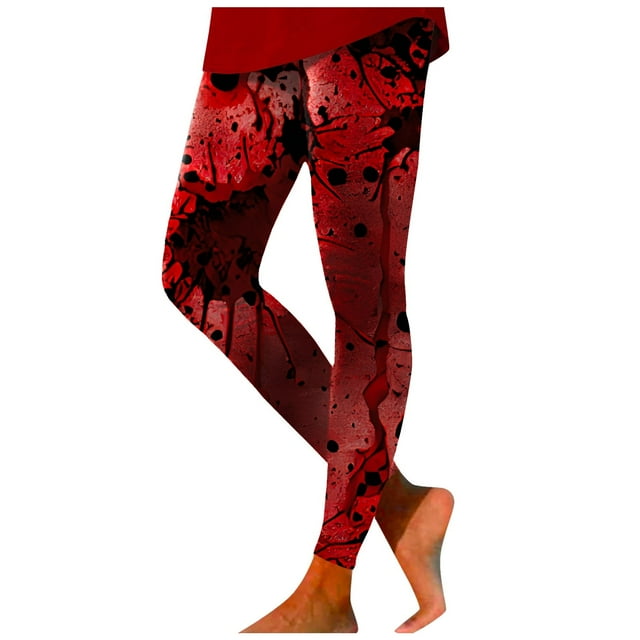 WILLBEST Leggings de Yoga Con Estampado de Halloween Para Mujer, Informales, Cómodos y Elásticos, Para Entrenamiento, Fitness y Running 1485 Grande