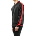 thumbnail image 4 of Ma Croix Mens Track Bomber Jacket Full Zip Lightweight Casual Stretch Slim Fit, 4 of 7